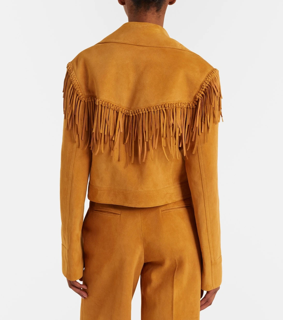 Gabriela Hearst - Azra embellished fringed suede jacket