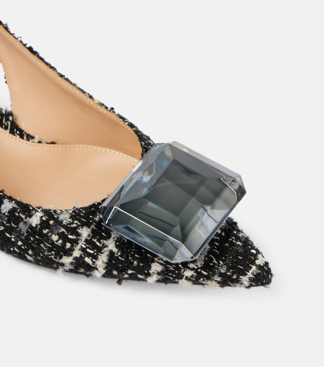 Gianvito Rossi - Jaipur 55 bouclé slingback pumps