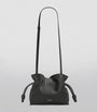 LOEWE Black Mini Leather Flamenco Purse