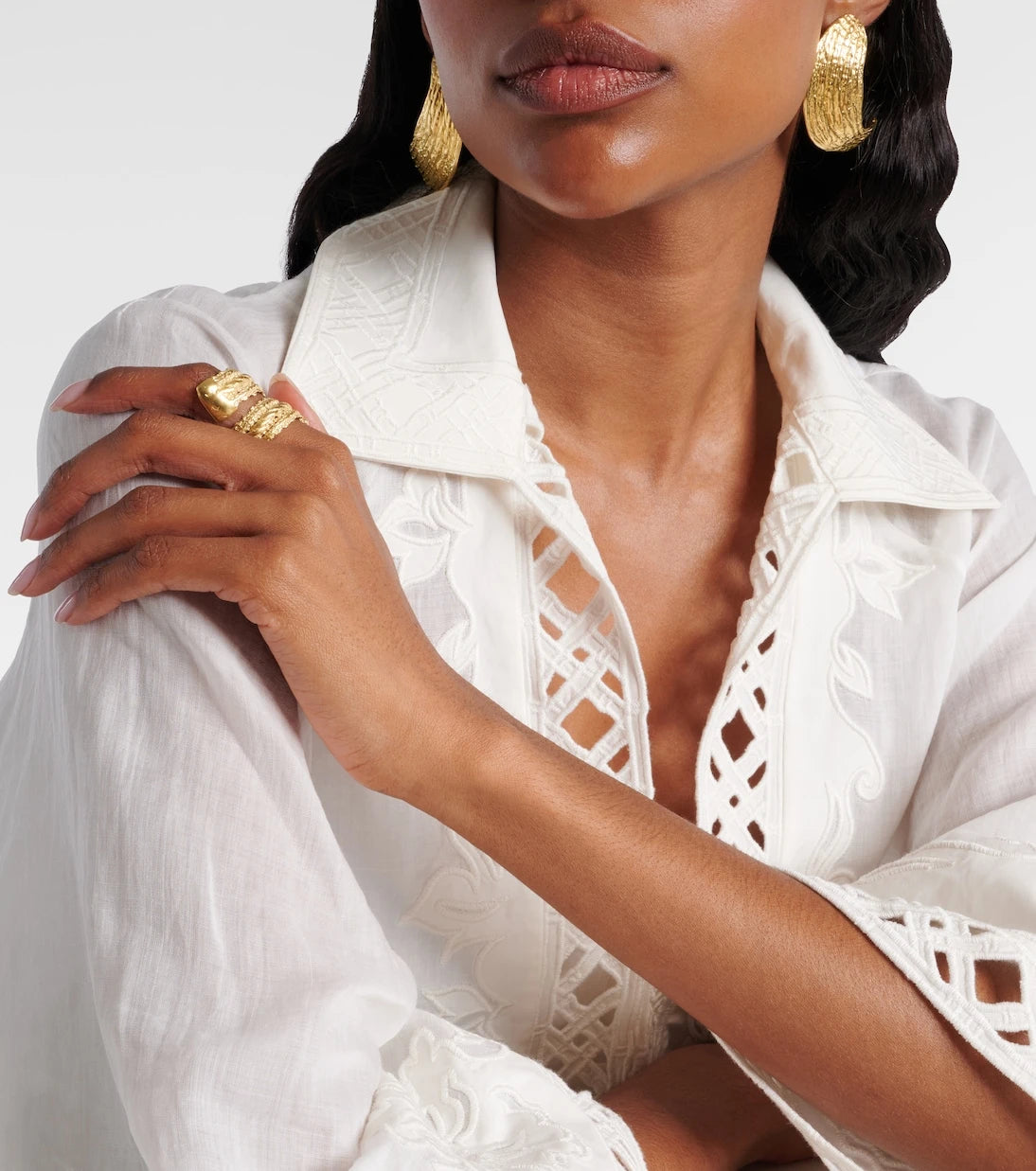 Ysso - Aella 24kt gold-plated ring