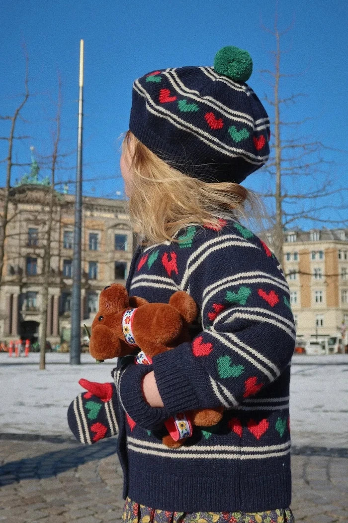 Konges Sløjd BELOU KNIT BERET Yün Çocuk Bere