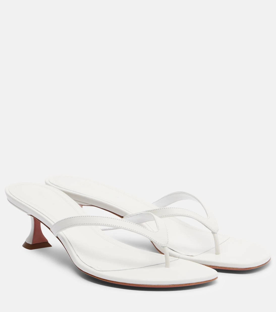 Amina Muaddi - Juliette leather thong sandals