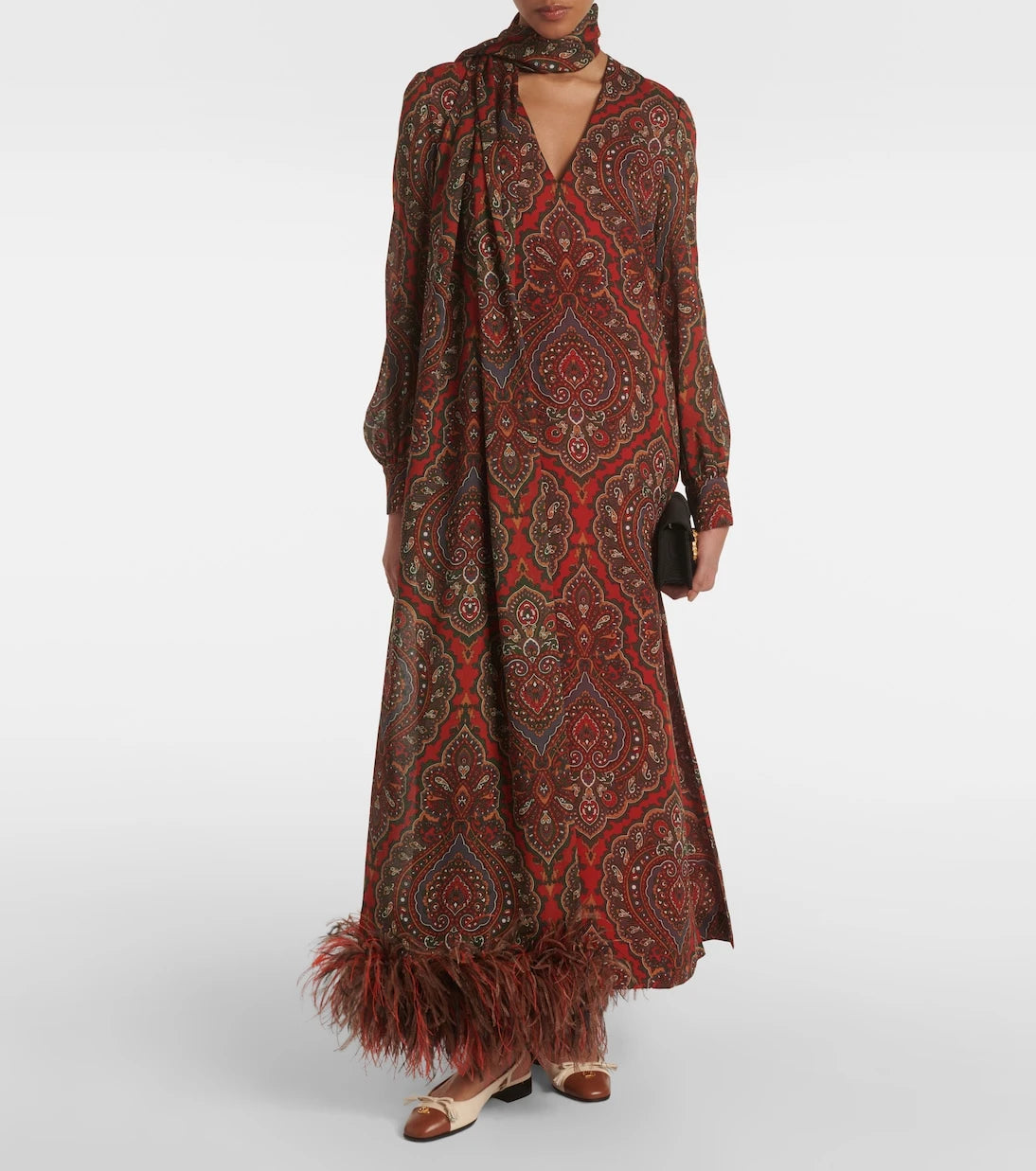 Valentino - Voyage Imaginaire silk georgette gown