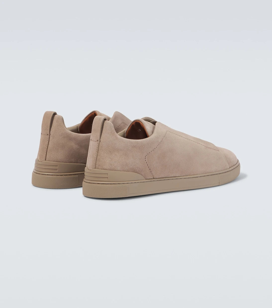Zegna - Triple Stitch suede slip-on sneakers