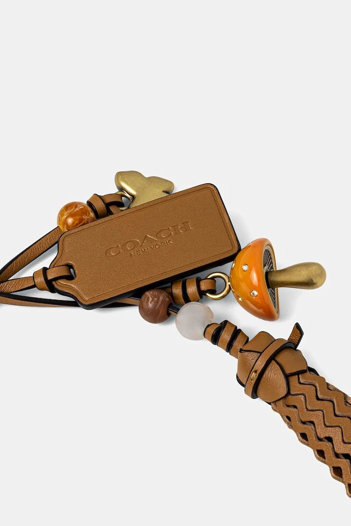 Кожен ключодържател Coach Heritage
