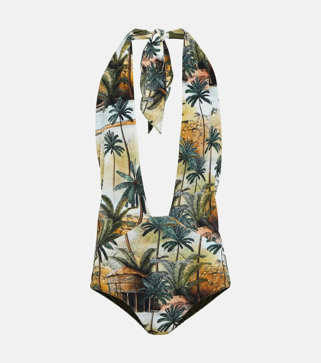 Johanna Ortiz - Hidden Paradise printed halterneck swimsuit