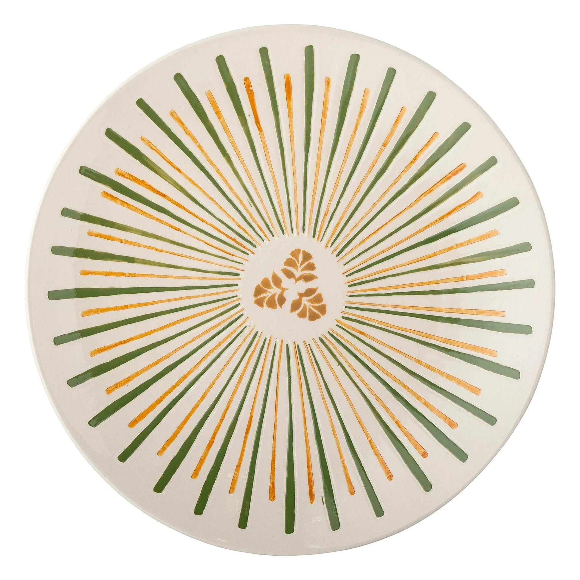 Bloomingville - Heikki stoneware plate  | Green