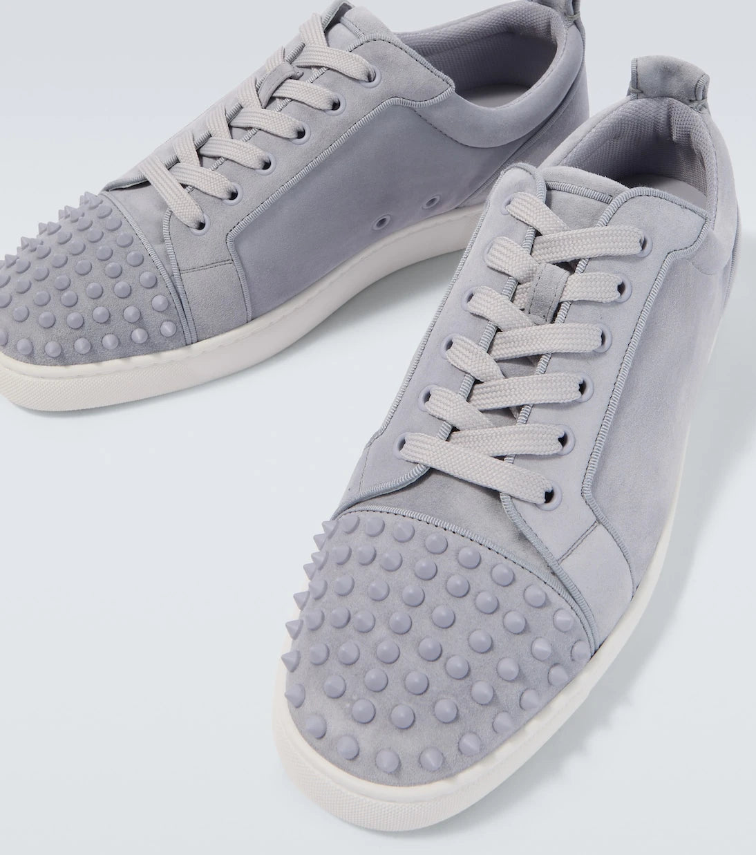 Christian Louboutin - Louis Junior Spikes suede sneakers