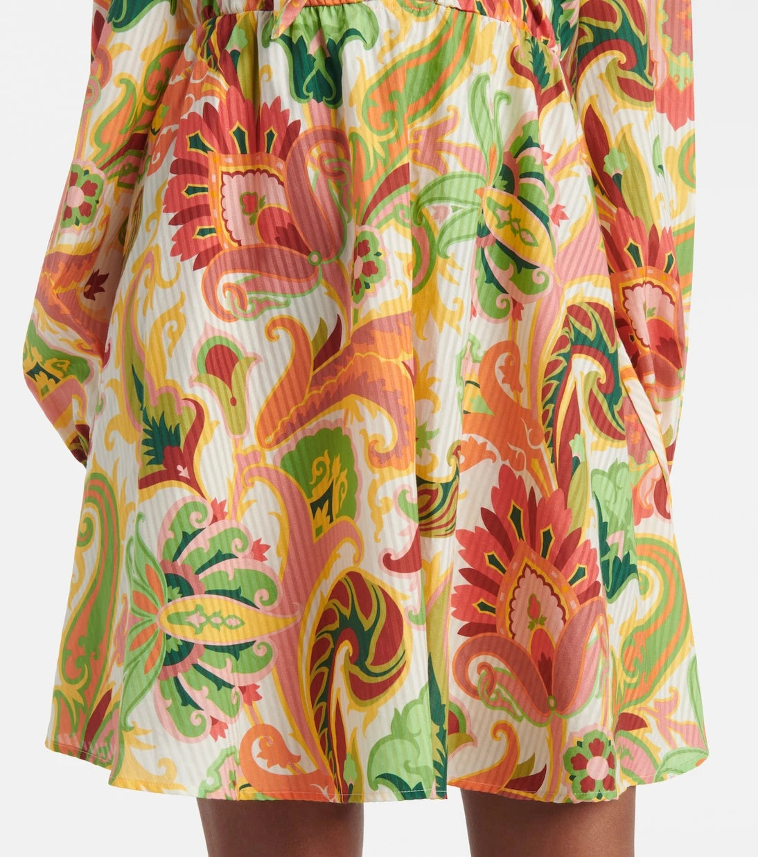 Etro - Floral cotton and silk minidress