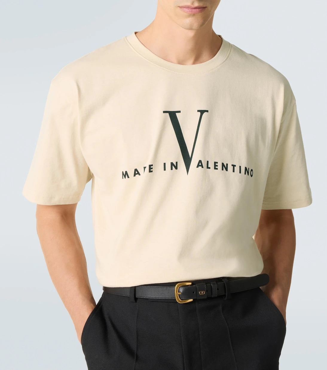 Valentino - Logo cotton jersey T-shirt