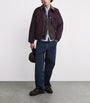 Barbour x Paul Smith Wool Stripe Zip-Up Cardigan RUSTIC