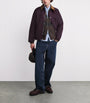 Barbour x Paul Smith Wool Stripe Zip-Up Cardigan RUSTIC