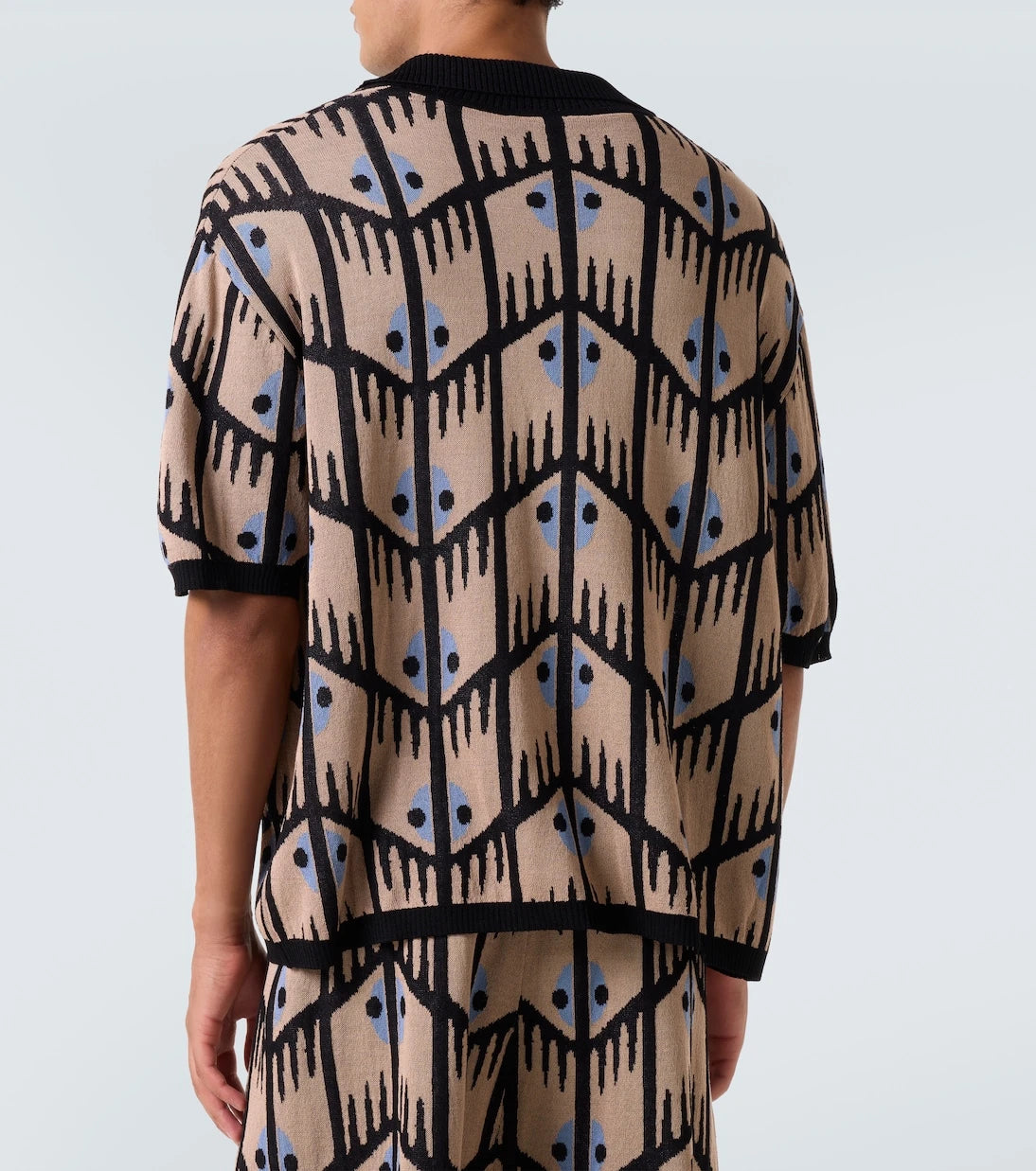 Commas - Jacquard polo shirt