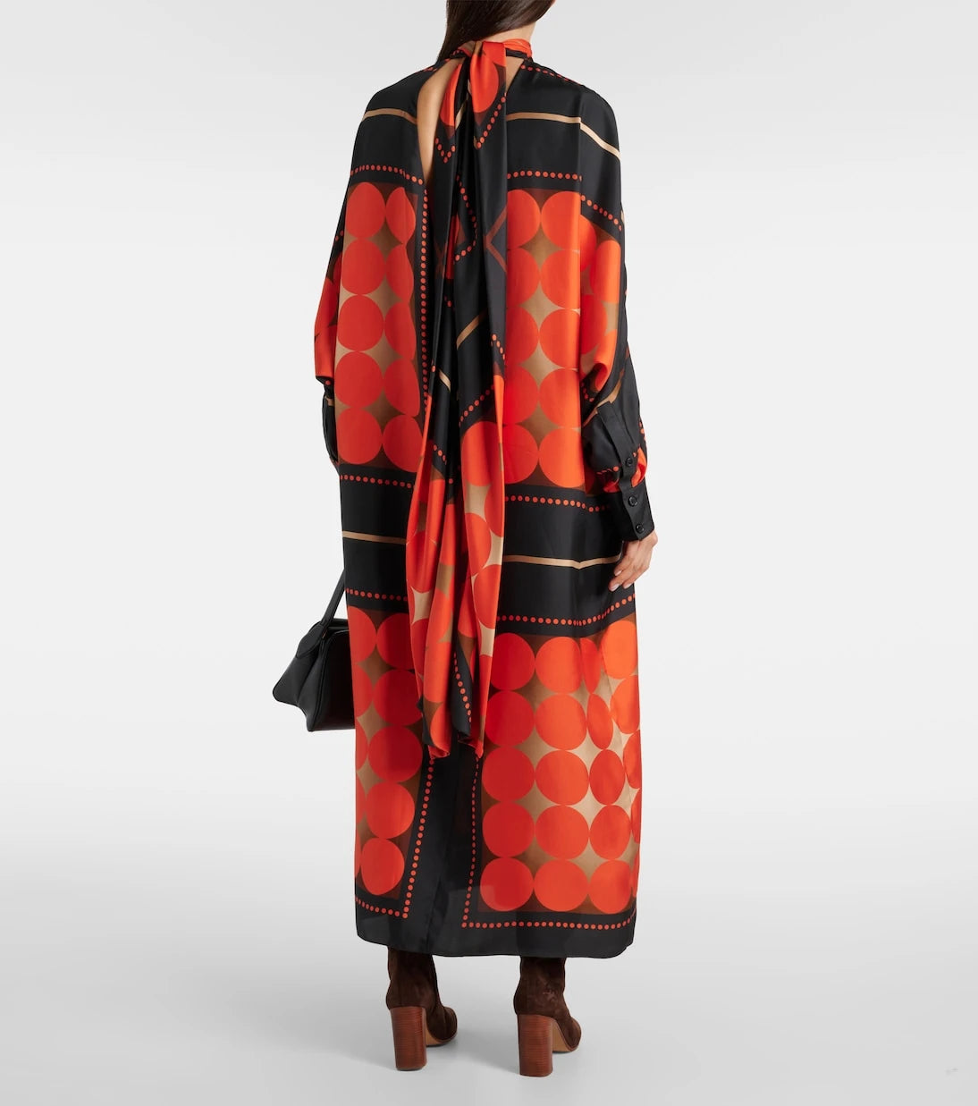 Khaite - Lexi printed satin maxi dress