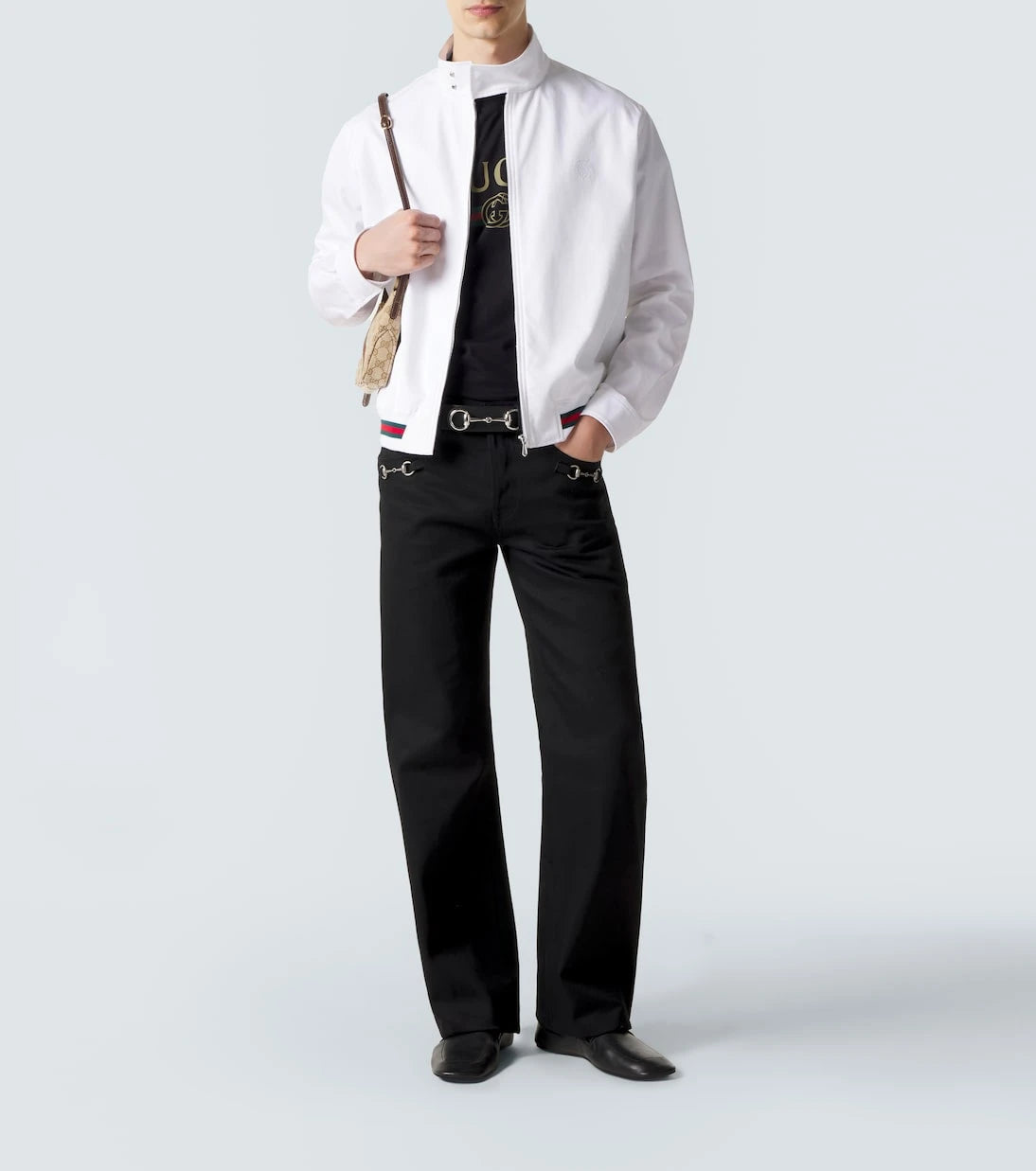Gucci - Web Stripe cotton twill jacket
