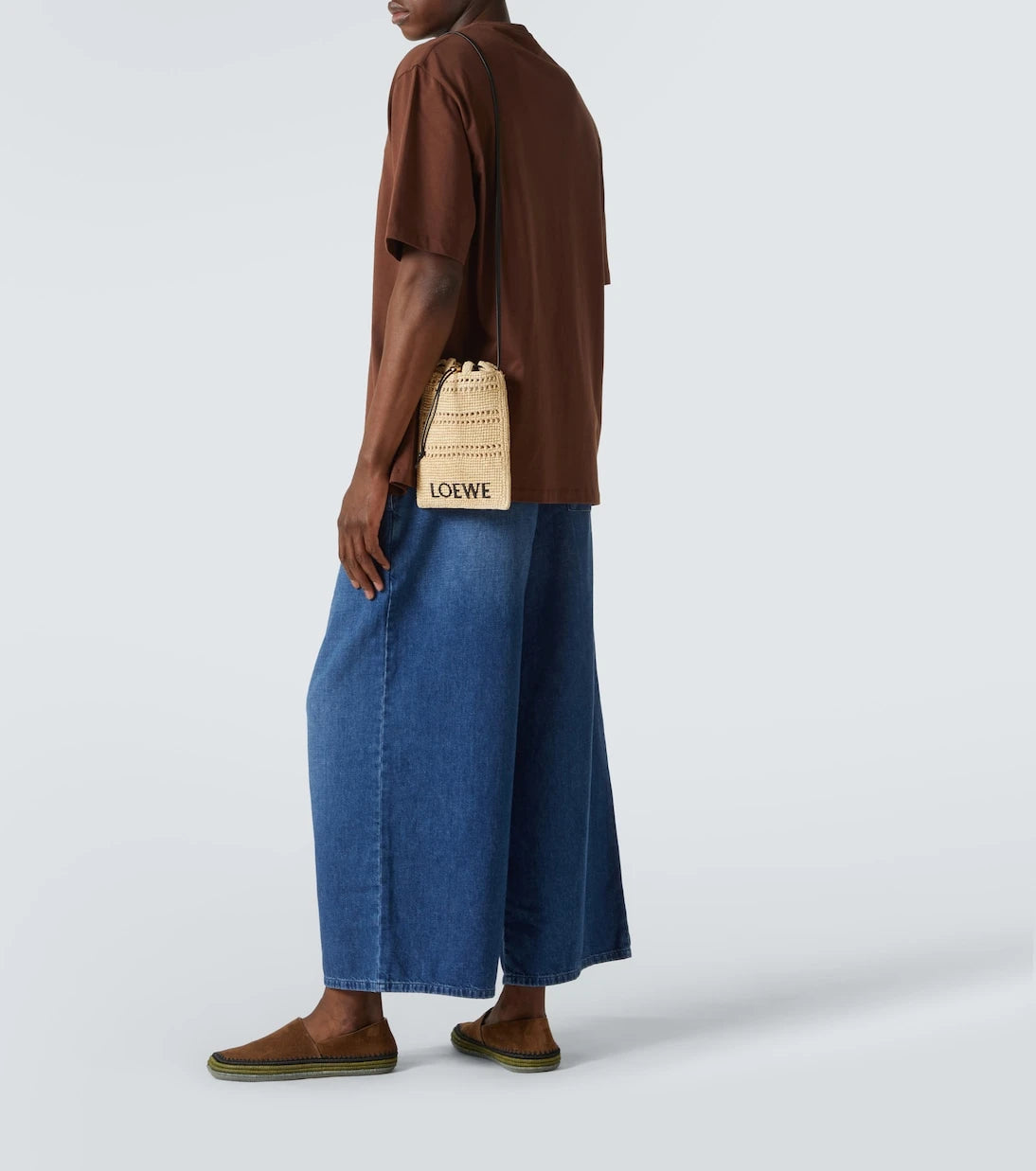 Loewe - Paula's Ibiza logo raffia crossbody bag
