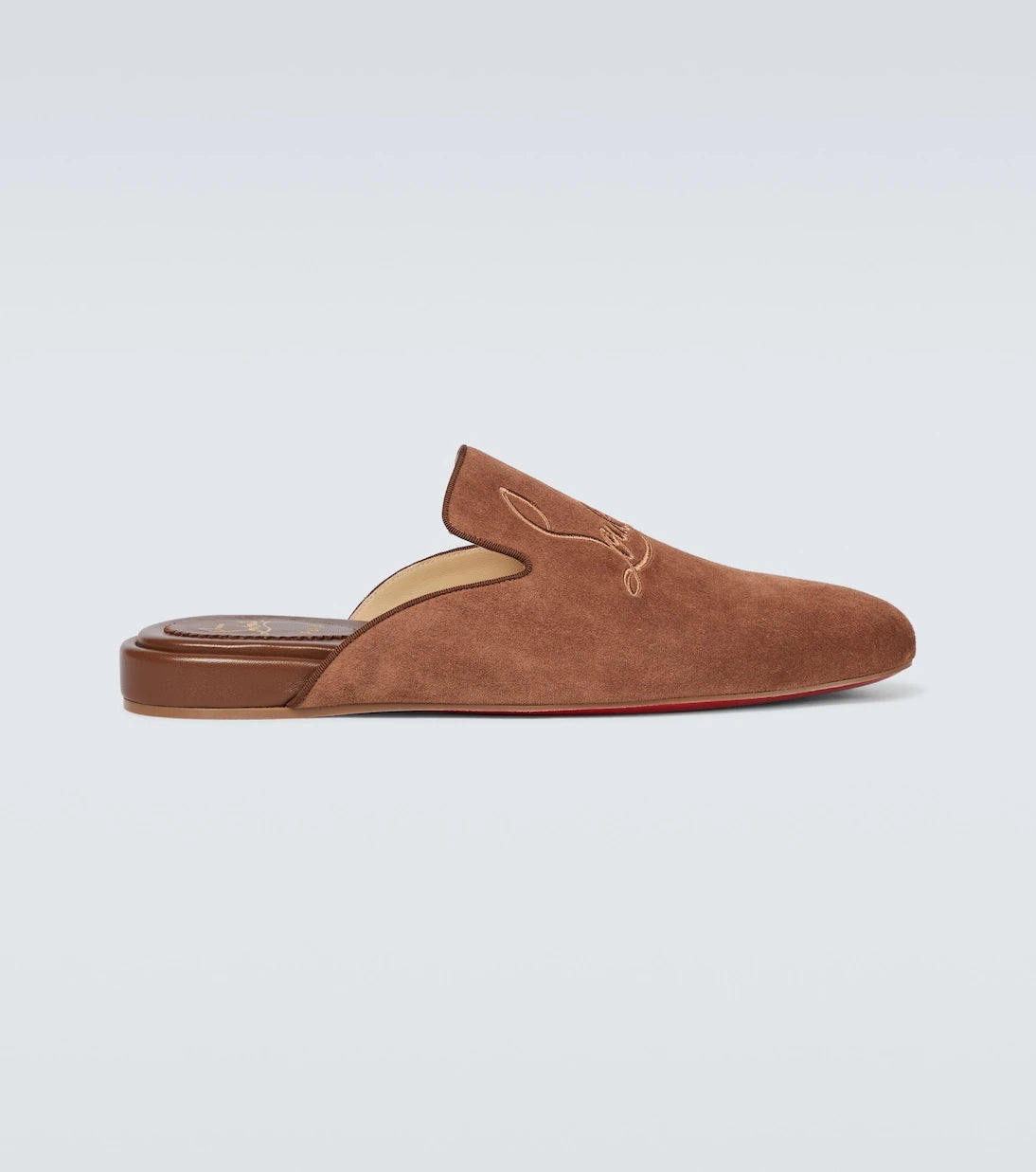 Christian Louboutin - Navy Coolito Flat mules