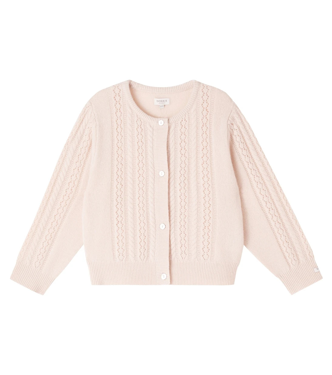 Donsje - Cable-knit wool cardigan
