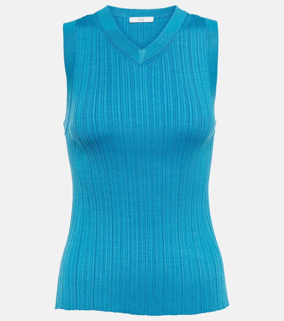CO - V-neck silk blend tank top
