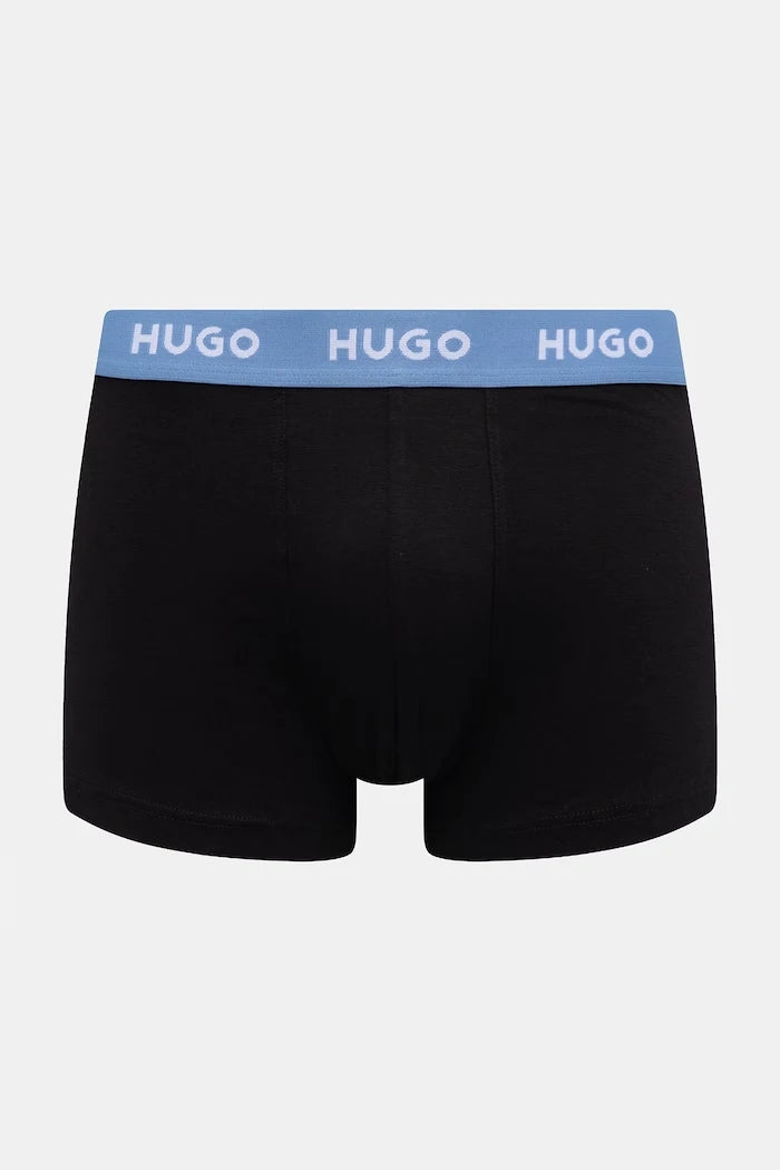 HUGO Erkek Pamuk Elastan Boxer TRUNK TRIPLET PACK 3'lü