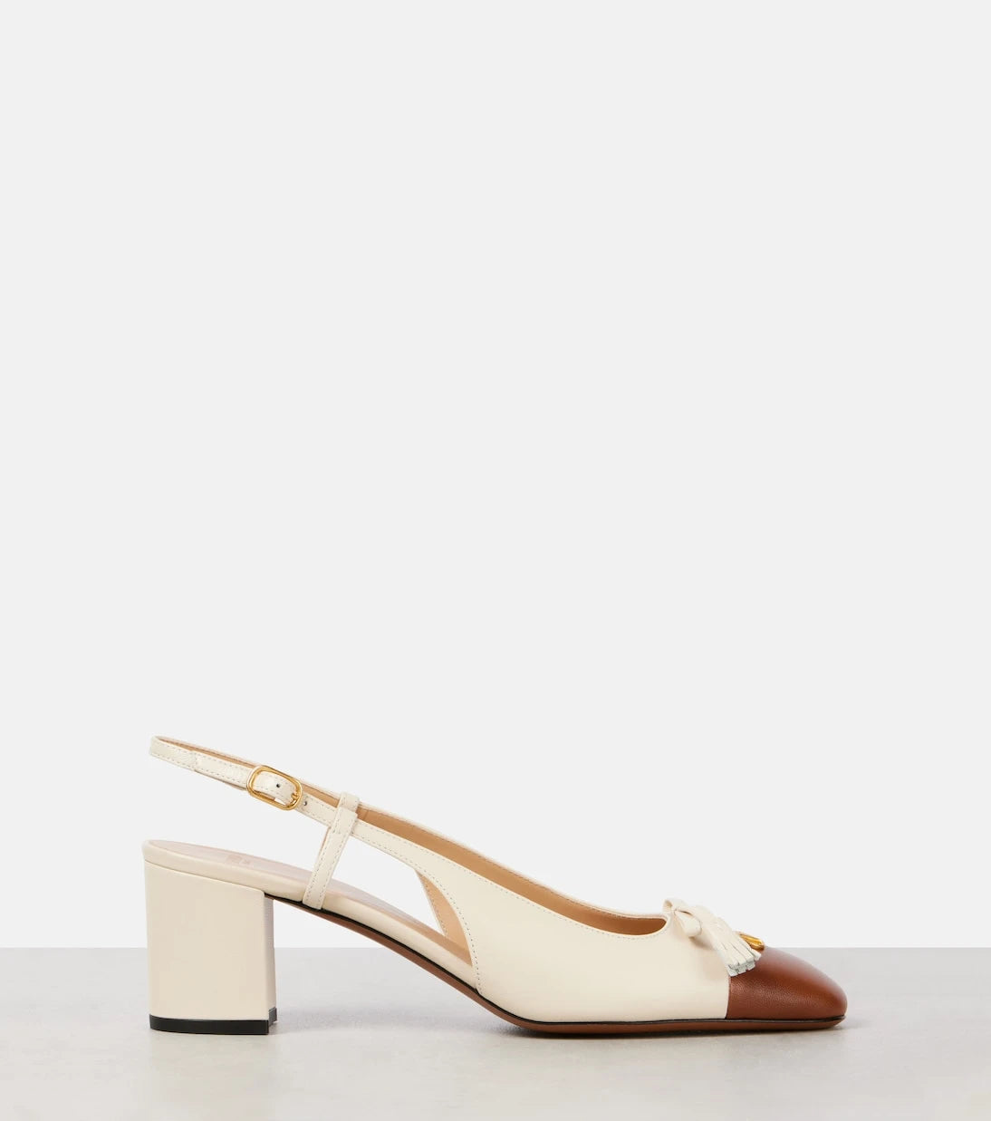 Valentino Garavani - Valet du Roi leather slingback pumps