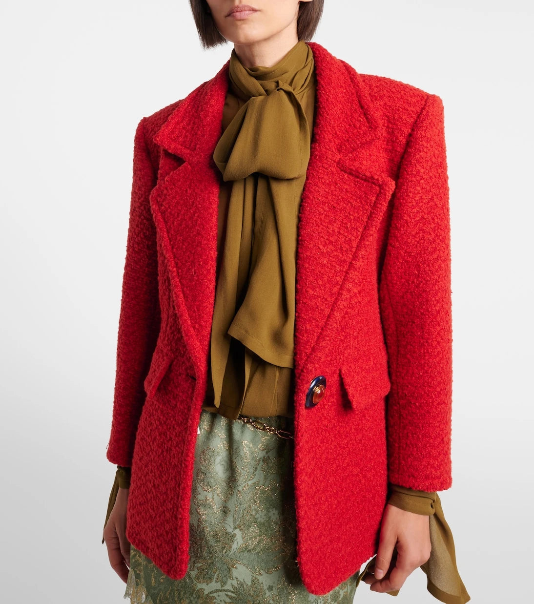Saint Laurent - Wool and silk-blend tweed jacket