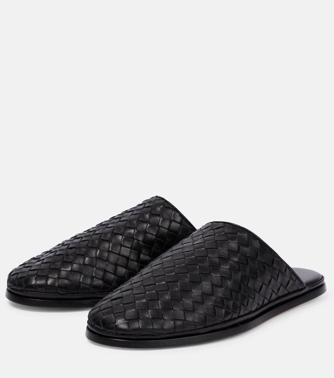 Bottega Veneta - Intrecciato leather slippers