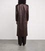 Arma Burgundy Lambskin Double-Breasted Joanna Coat