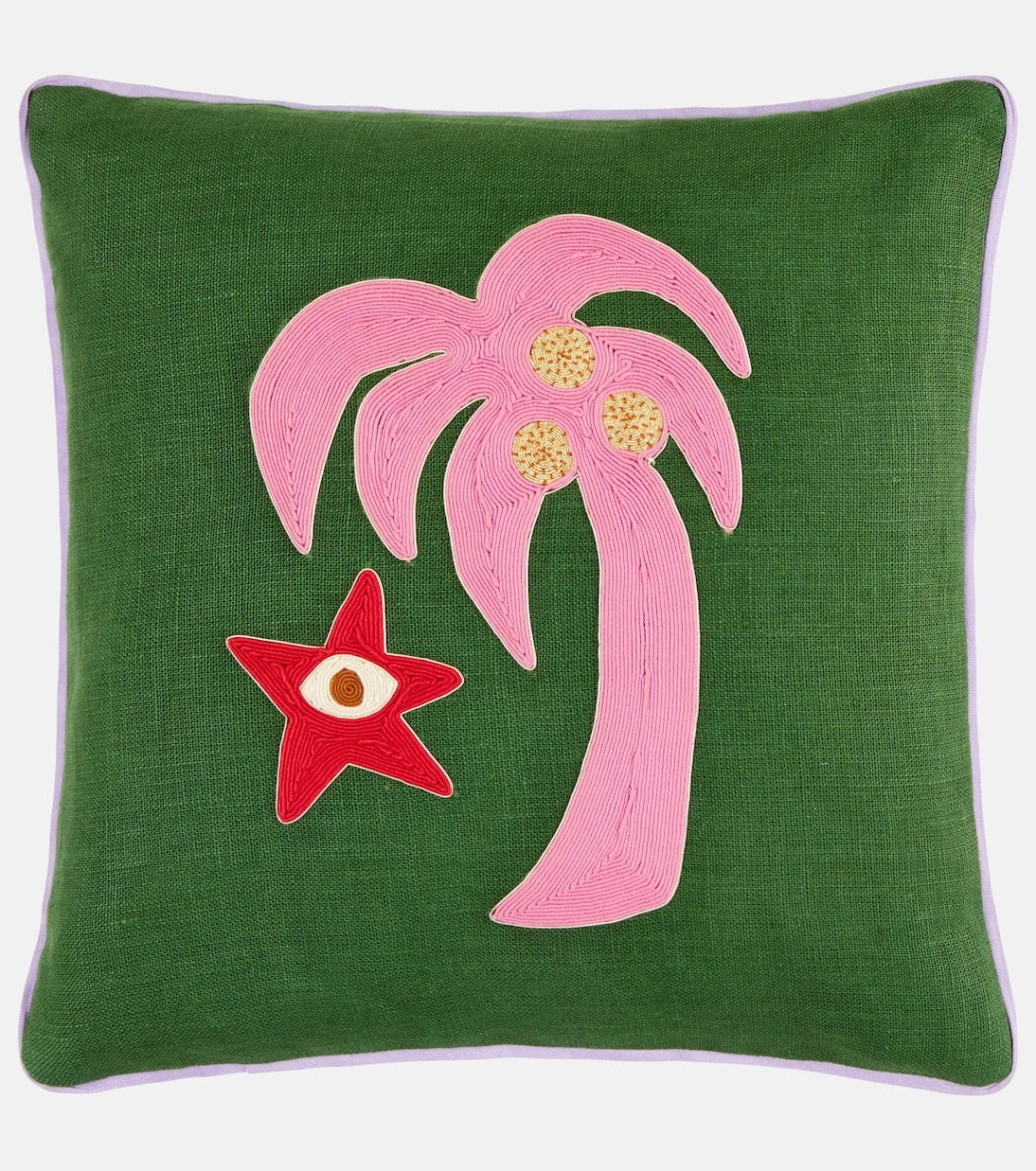 Jonathan Adler - Playa Palm Tree linen cushion