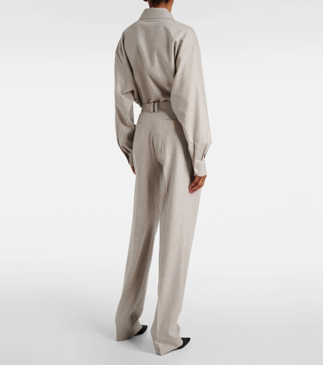The Row - Norbert wool and cashmere straight pants