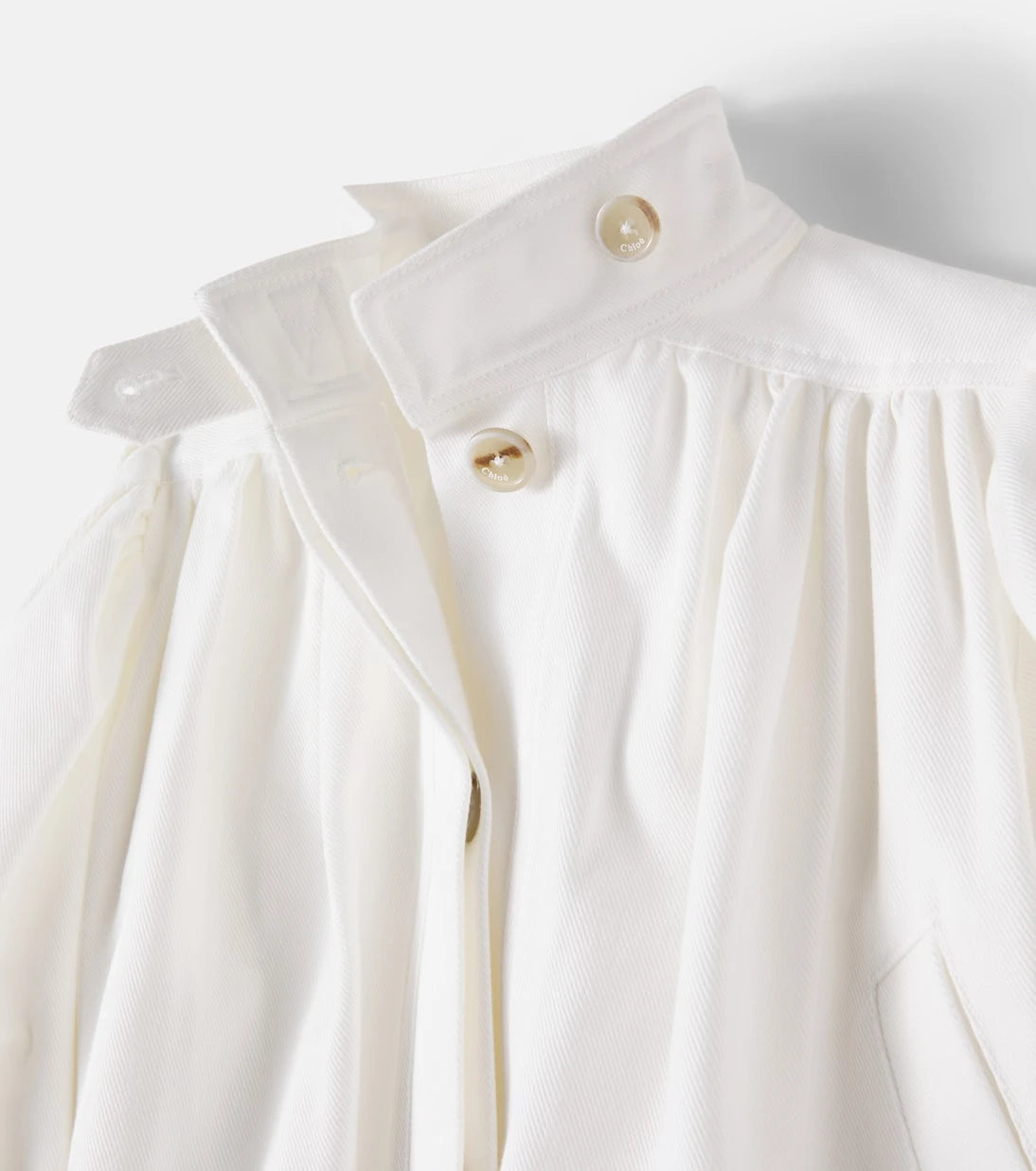 Chloé Kids - Broderie anglaise cotton jacket