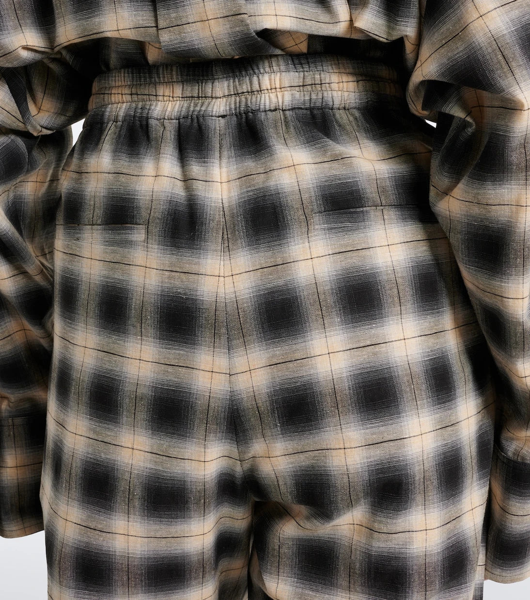 The Attico - Checked cotton sweatpants