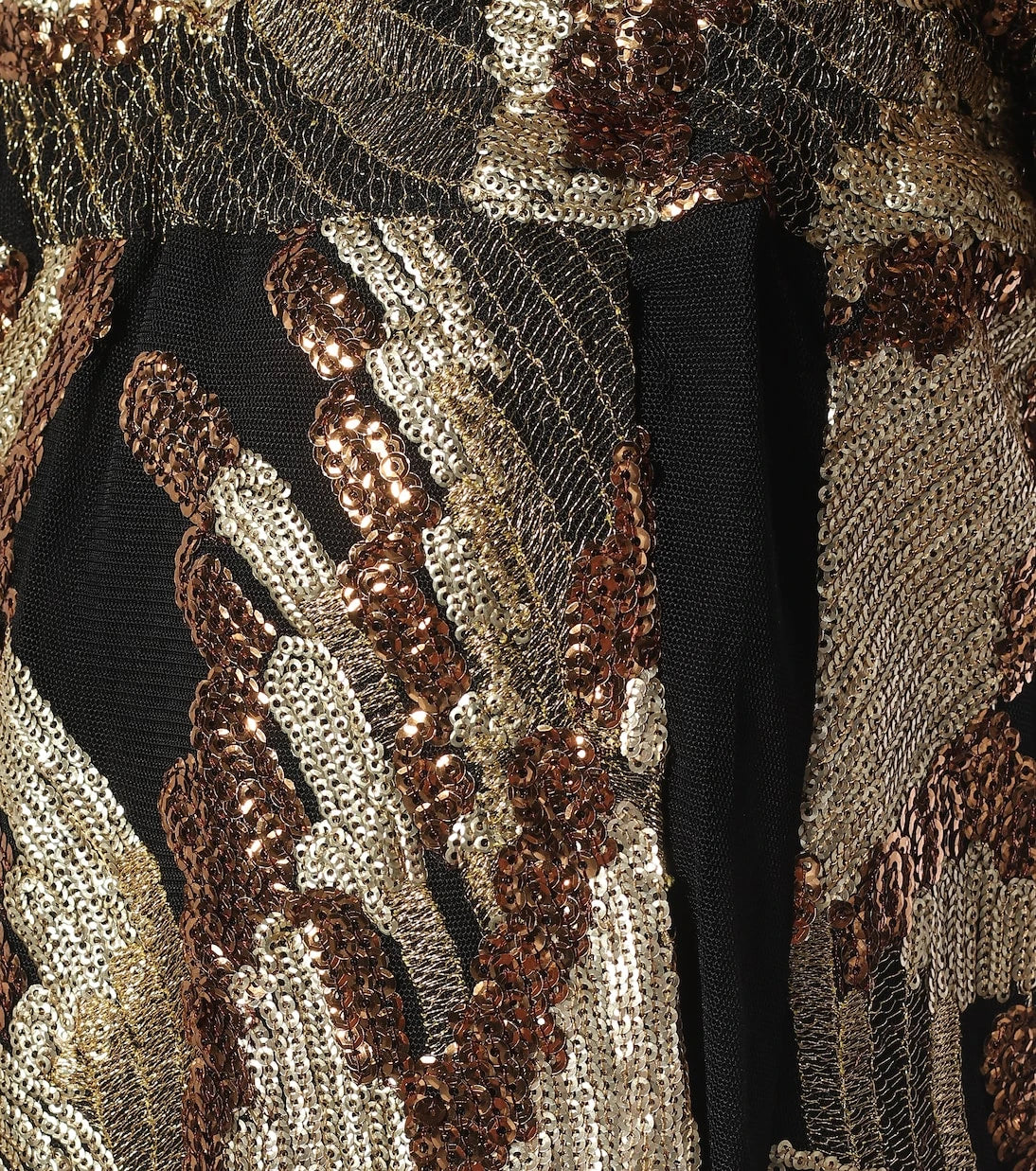 Dries Van Noten - Sequined high-rise straight pants