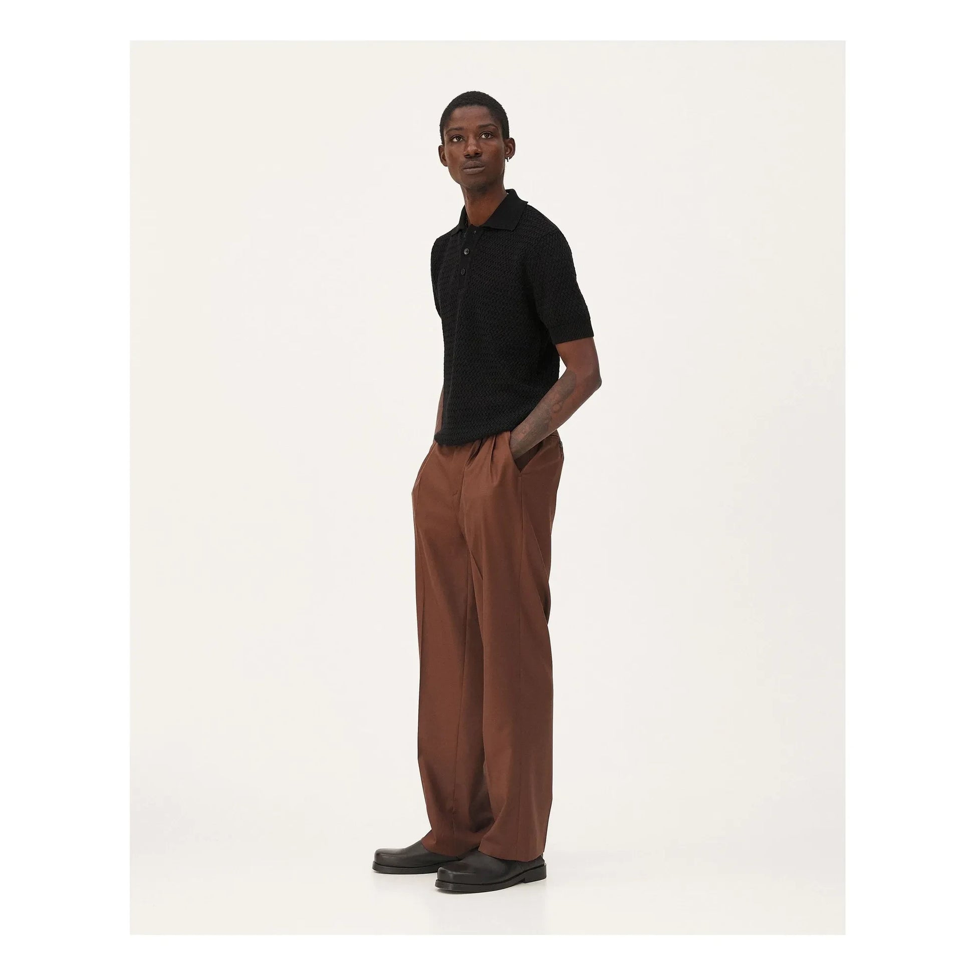 Noyoco - Haring organic cotton polo shirt | Black