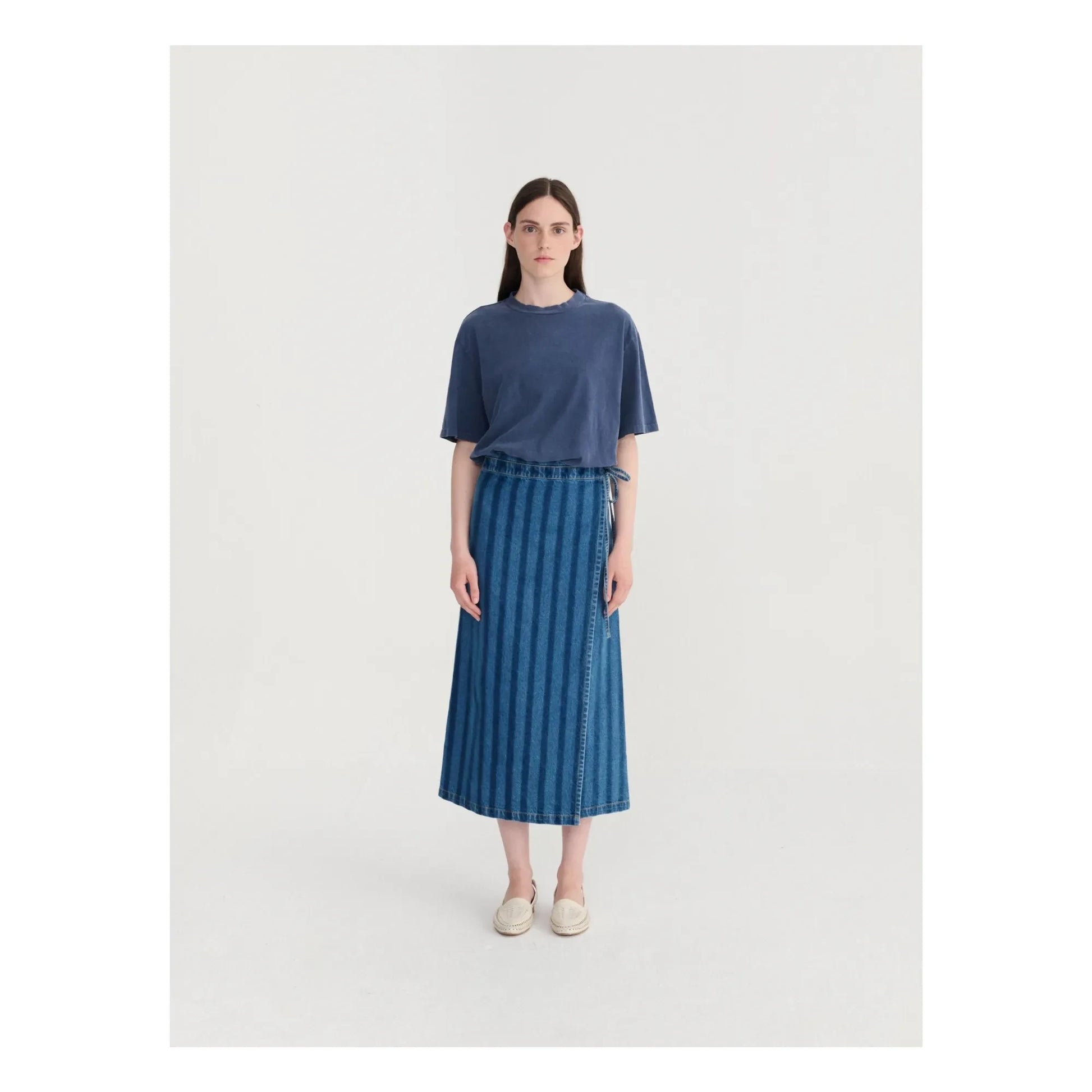 Bobo Choses - Denim organic cotton skirt | Blue
