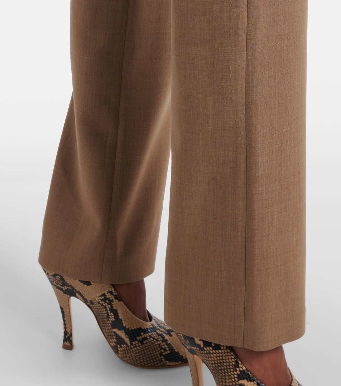Magda Butrym - Lace-trimmed wool straight pants