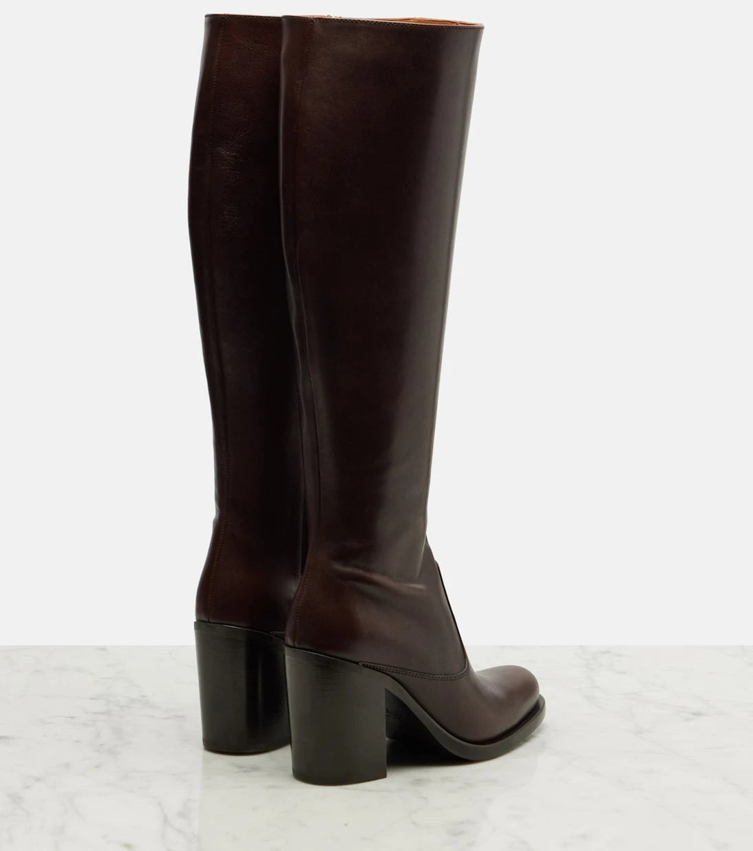 Chloé - Leather knee-high boots