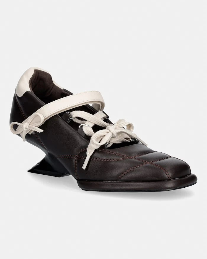 Koi Footwear Skosyalı Kalın Topuklu Ayakkabı Adria Padded Kitten Heel