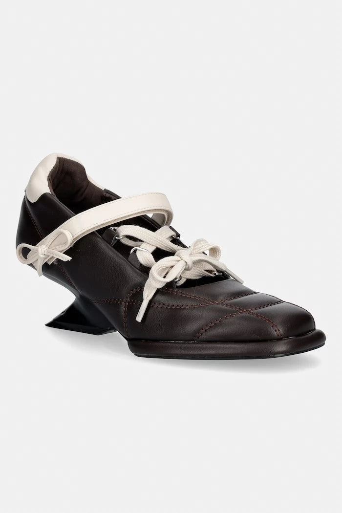 Koi Footwear Skosyalı Kalın Topuklu Ayakkabı Adria Padded Kitten Heel