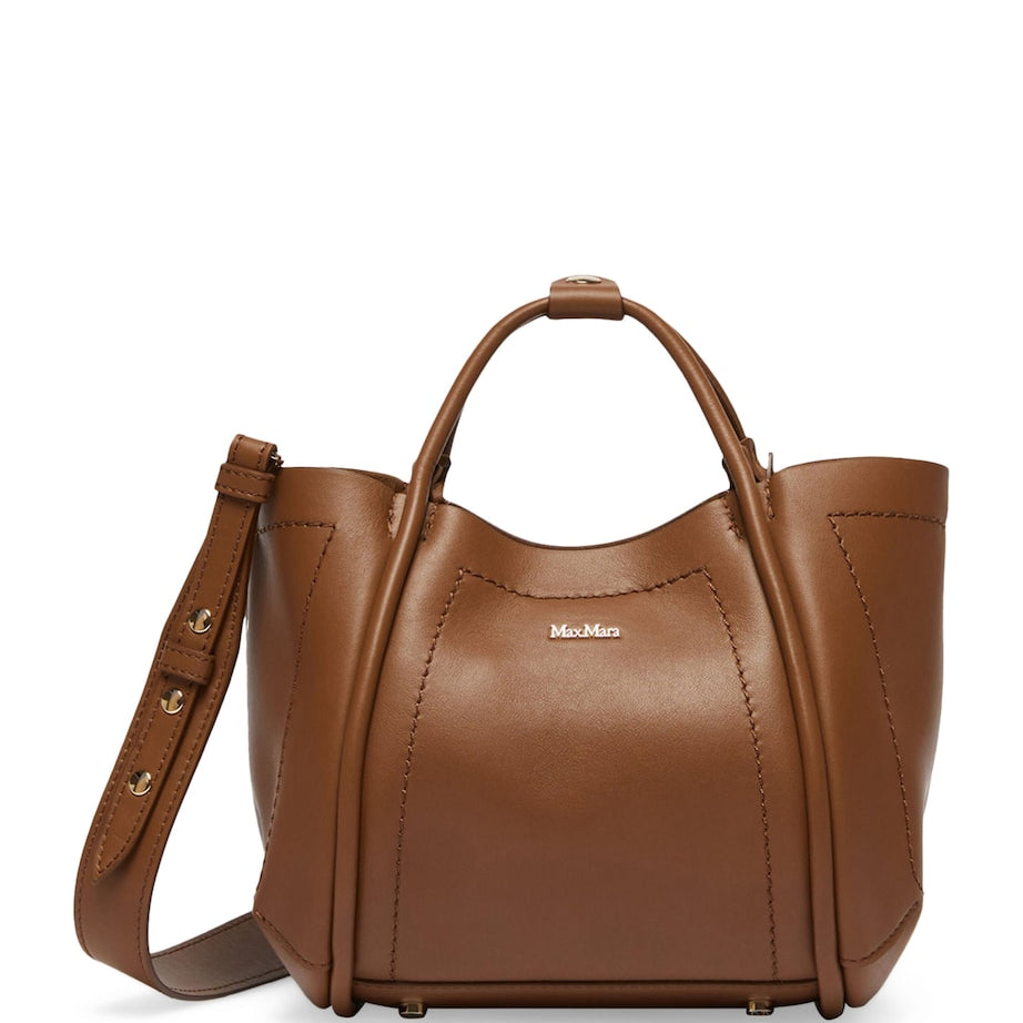 Extra-Small Leather Marine Top-Handle Bag