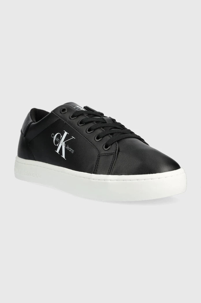 Кожени маратонки Calvin Klein Jeans Classic Cupsole Laceup Low LACE UP