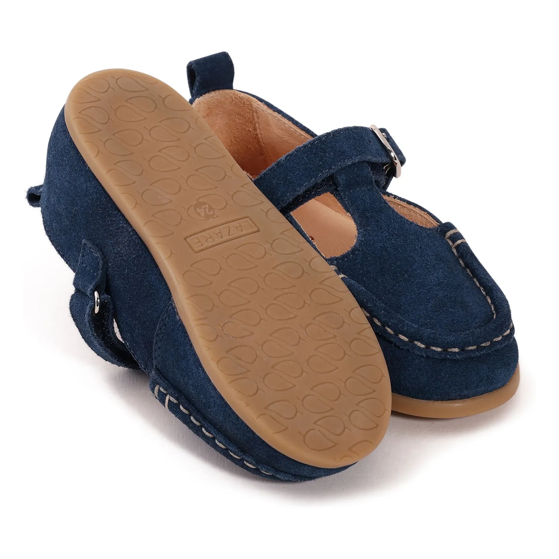 Lazare - Babies Olive Suede | Navy blue