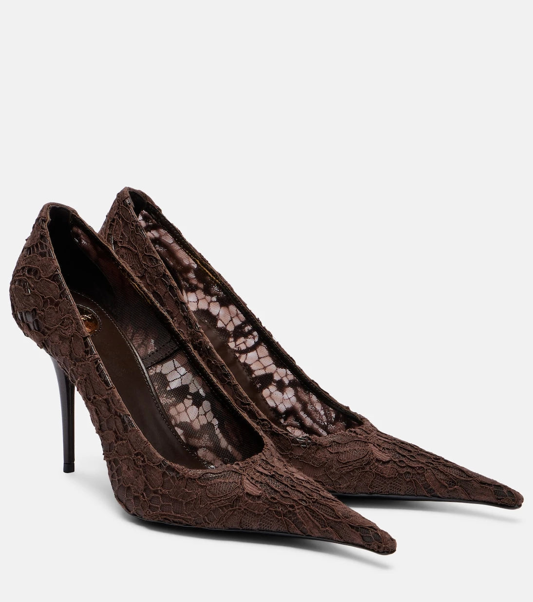 Saint Laurent - Thierry 95 tulle lace pumps