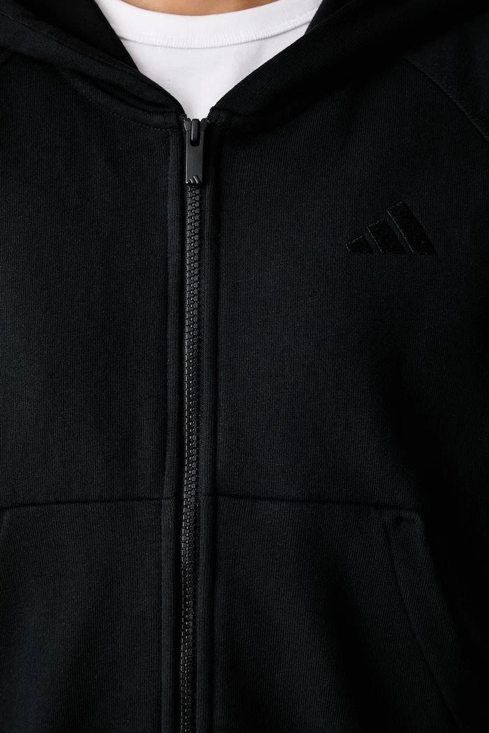 pamuktan kadın adidas kapüşonlu sweatshirt
