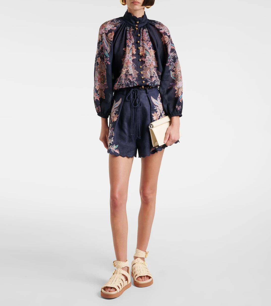Zimmermann - Goldie raffia gladiator sandals