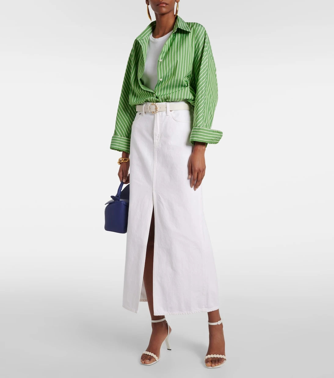 Agolde - Leif denim maxi skirt