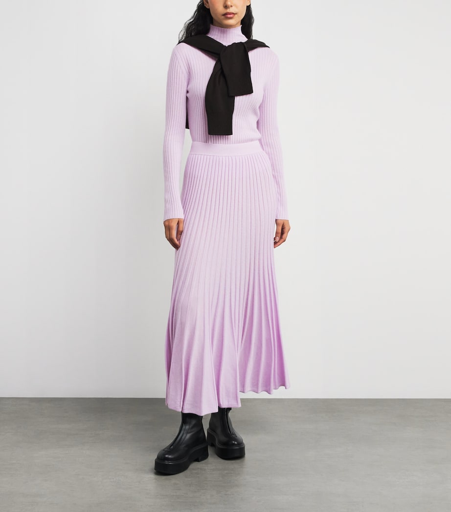 Cashmere High-Neck Ariana Top LILAC