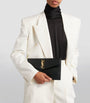 Saint Laurent Black Leather Uptown Clutch Bag