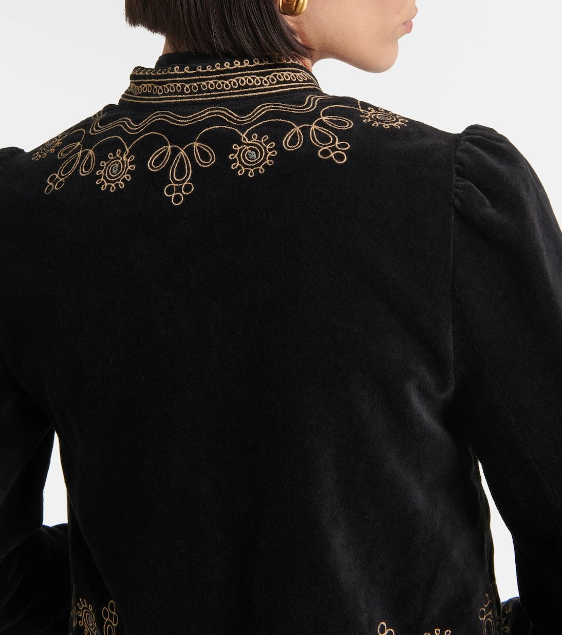 Rixo - Denver embroidered cotton jacket