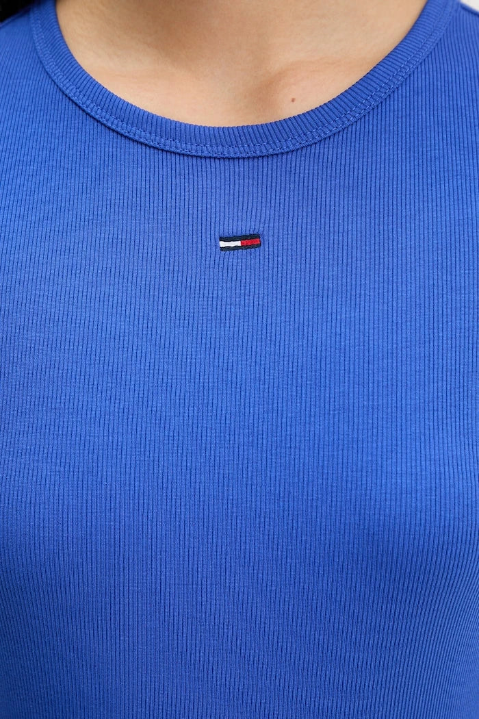 Tommy Jeans тениска basic дамска от памук с еластан